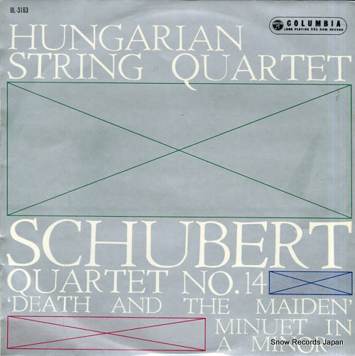 HUNGARIAN STRING QUARTET, THE schubert; quartet no.14 "death and the maiden" OL-3163