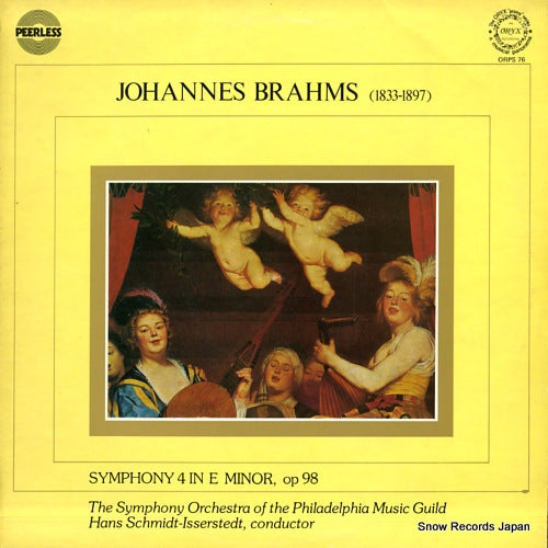 SCHMIDT-ISSERSTEDT, HANS brahms; symphony 4 in e minor op98 ORPS76