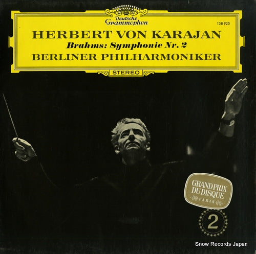 KARAJAN, HERBERT VON brahms; symphonie nr.2 138925