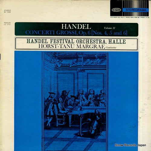 MARGRAF, HORST-TANU handel; concerti grossi, op.6 (nos.4, 5 and 6) BC1089