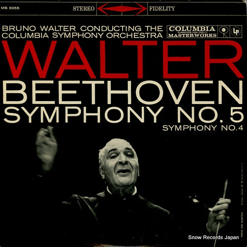 WALTER, BRUNO beethoven; symphony no.5 & no.4 MS6055