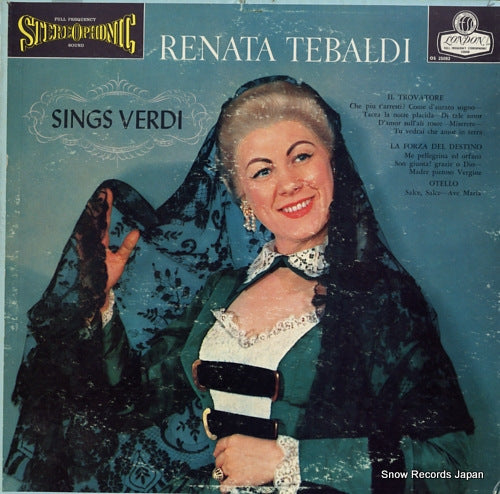 TEBALDI, RENATA renata tebaldi sings verdi OS25082
