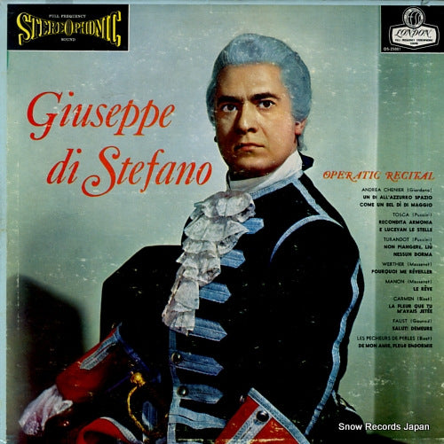 DI STEFANO, GIUSEPPE operatic recital OS-25081