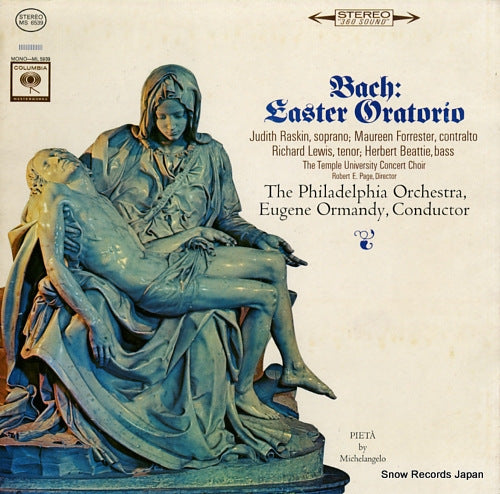 ORMANDY, EUGENE bach; easter oratorio MS6539