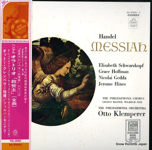 KLEMPERER, OTTO handel; messiah oratorio AA.9326.C