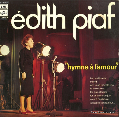 PIAF, EDITH hymne a l'amour 2C152-12430/1/2