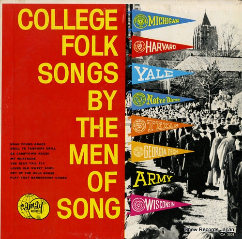 MEN OF SONG, THE college folk songs CA3008