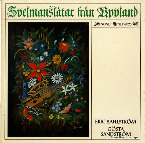 SAHLSTOM, ERIC / GOSTA SANDSTROM spelmanslatar fran uppland SLP-2025
