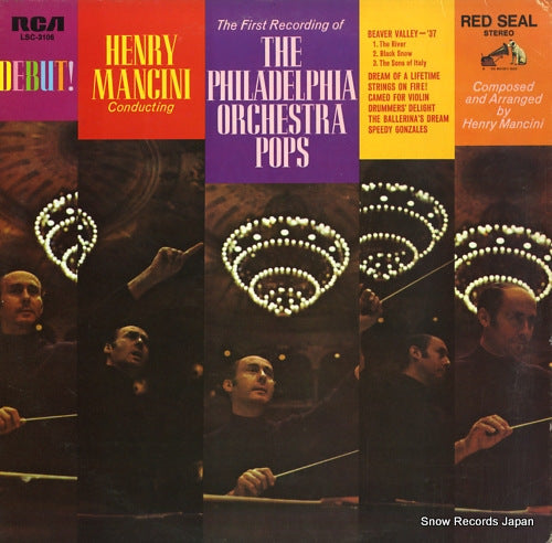 MANCINI, HENRY debut! henry mancini conducting the philadelphia orchestra pops LSC-3106