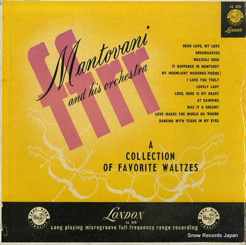 MANTOVANI a collection of favorite waltzes LL570