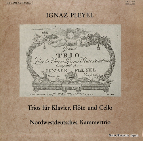 NORDWESTDEUTSCHES KAMMERTRIO pleyel: trios fur klavier, flote und cello op.16 SM92105