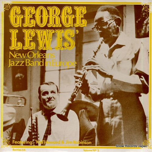 LEWIS, GEORGE george lewis' new orleans jazz band in europe vol.3 RARITIES54