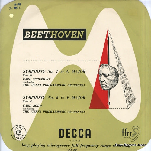 SCHURICHT, CARL / KARL BOHM beethoven; symphony no.1 / no.8 LXT2824