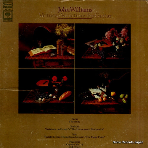 WILLIAMS, JOHN virtuoso variations for guitar MS7195