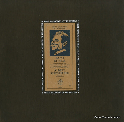 SCHWEITZER, ALBERT bach recital COLC89