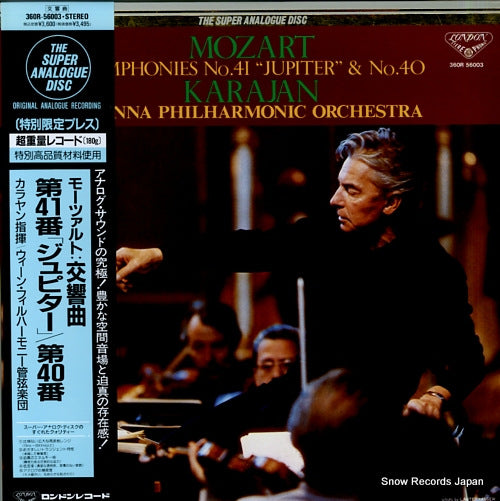 KARAJAN, HERBERT VON mozart; symphonies no.41 "jupiter" & no.40 360R-56003