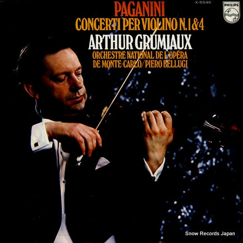 GRUMIAUX, ARHEUR paganini; concerti per violino n.1 & 4 X-5546