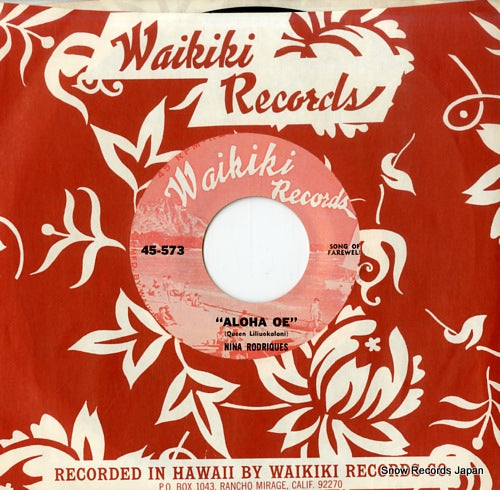 RODRIQUES, NINA aloha oe TERK249X / 45-573