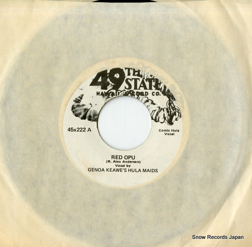GENOA KEAWE'S HULA MAIDS red opu 45X222