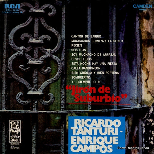 TANTURI, RICARDO jiron de suburbio CAL-3299