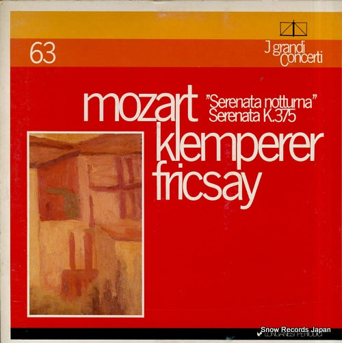 FRICSAY, FERENC / OTTO KLEMPERER mozart; serenata notturna, serenata k.375 GCL63