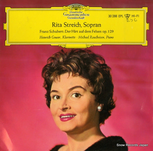 STREICH, RITA schubert; der hirt auf dem felsen op.129 30288