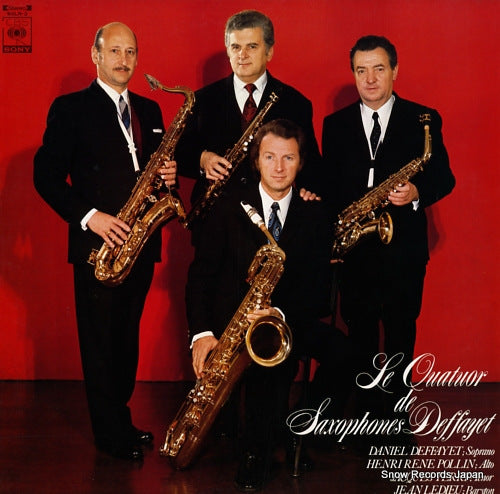 LE QUATUOR DE SAXOPHONES DEFFAYET le quatuor de saxophones deffayet SOLN-2