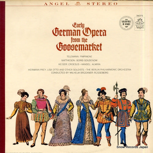 BRUCKNER-RUGGEBERG, WILHELM early german opera from the goosemarket in hamburg S.36273