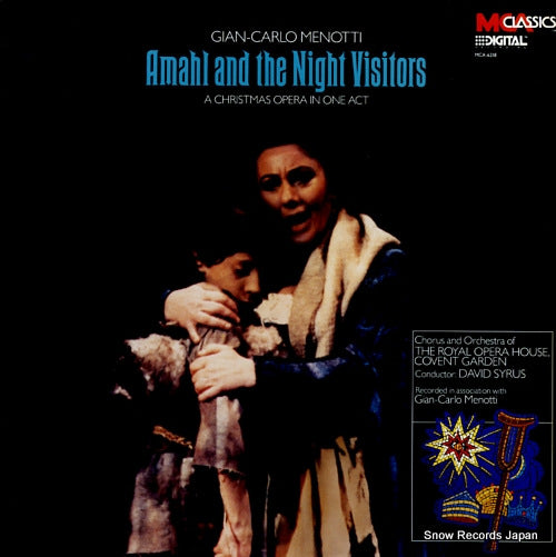 SYRUS, DAVID menotti; amahl and the night visitors (a christmas opera in one act) MCA-6218