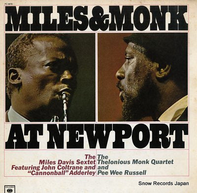 DAVIS, MILES, AND THELONIOUS MONK miles and monk at newport PC8978