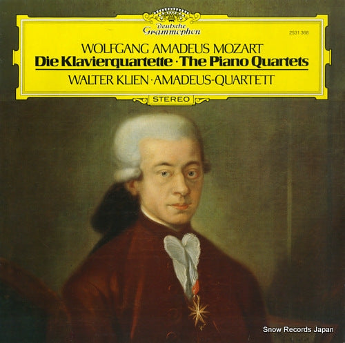 AMADEUS QUARTET mozart; die klavierquartette 2531368