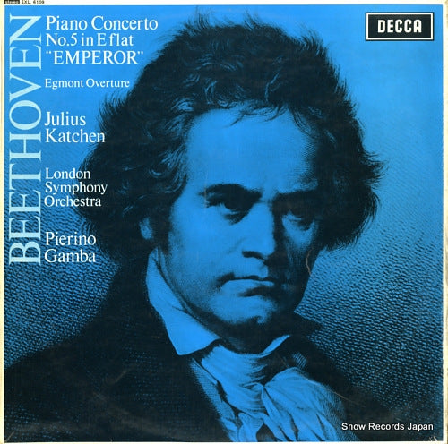 KATCHEN, JULIUS beethoven; piano concerto no.5 "emperor"/egmont overture SXL6109