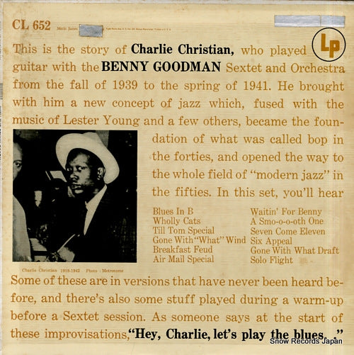 CHRISTIAN, CHARLIE charlie christian with the benny goodman sextet and orchestra CL652