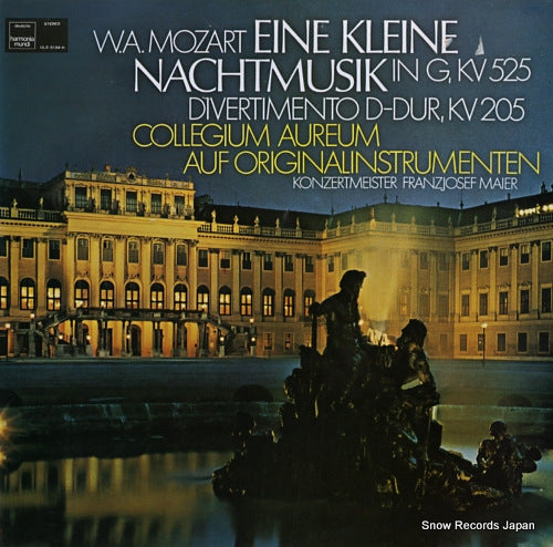 COLLEGIUM AUREUM mozart; eine kleine nachtmusik ULS-3134-H