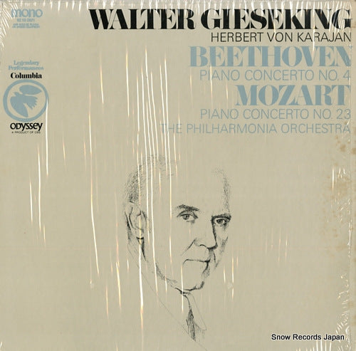 GIESEKING, WALTER / HERBERT VON KARAJAN beethoven; piano concerto no.4 32160371