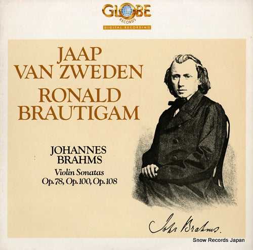 ZWEDEN, JAAP VAN / RONALD BRAUTIGAM brahms; violin sonatas op.78/op.100/op.108 GLOD15017