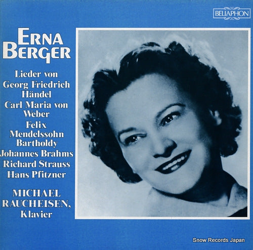 BERGER, ERNA lieder 630.01.001