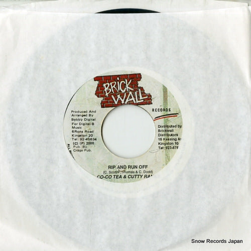 COCOCA TEA AND CUTTY RANKS rip and run off 18428