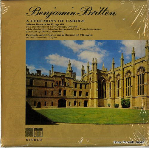 LUMSDEN, DAVID britten; prelude & fugue on a theme of vittoria/missa brevis/a ceremony of carols XID5274