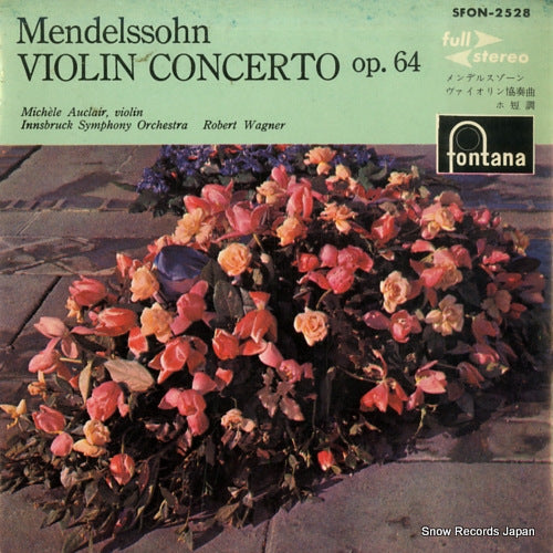 ACLAIR, MICHELE mendelssohn; concerto for violin and orchestra SFON-2528