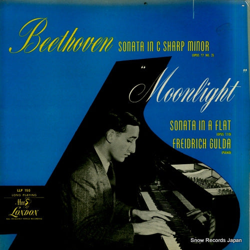 GULDA, FRIEDRICH beethoven; sonata in c sharp minor "moonlight" LLP150