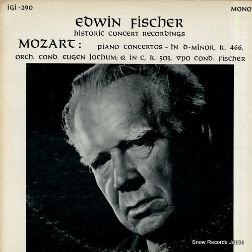 FISCHER, EDWIN mozart; piano concertos no.20 & no.25 IGI-290