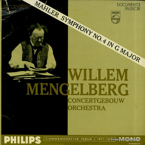 MENGELBERG, WILLEM mahler; symphony no.4 in g major PHM500-040