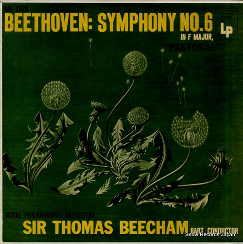 BEECHAM, THOMAS beethoven; symphony no.6 "pastoral" ML4828