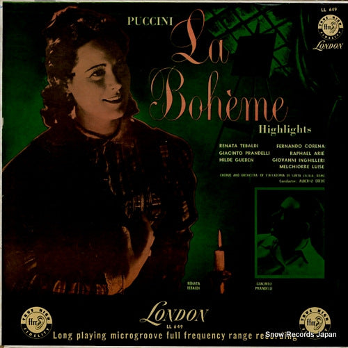 EREDE, ALBERTO puccini; la boheme highlights LL649