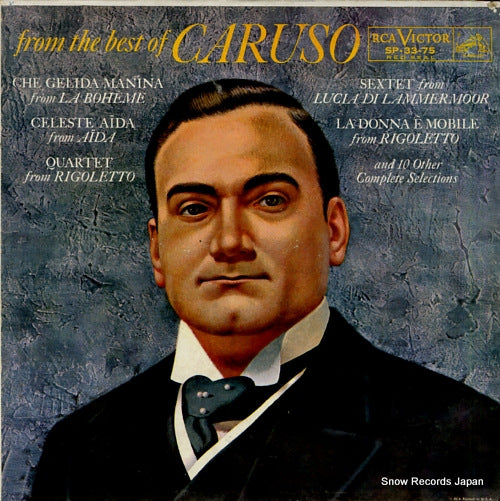 CARUSO, ENRICO from the best of caruso SP-33-75