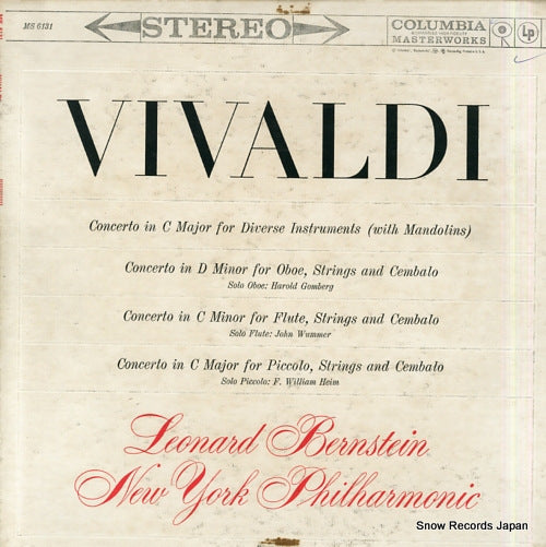 BERNSTEIN, LEONARD vivaldi; four concertos MS6131