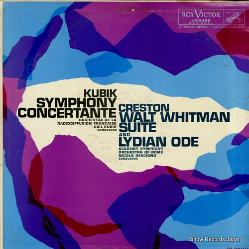 KUBIK, GAIL kubik; symphony concertante LM-2426