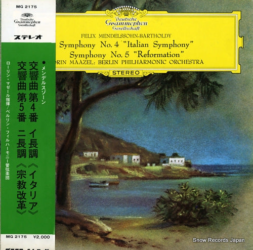 MAAZEL, LORIN mendelssohn; symphony no.4 "italian symphony" MG2175