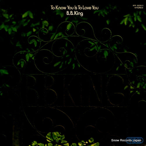 KING, B.B. to know you is to love you IPP-80911